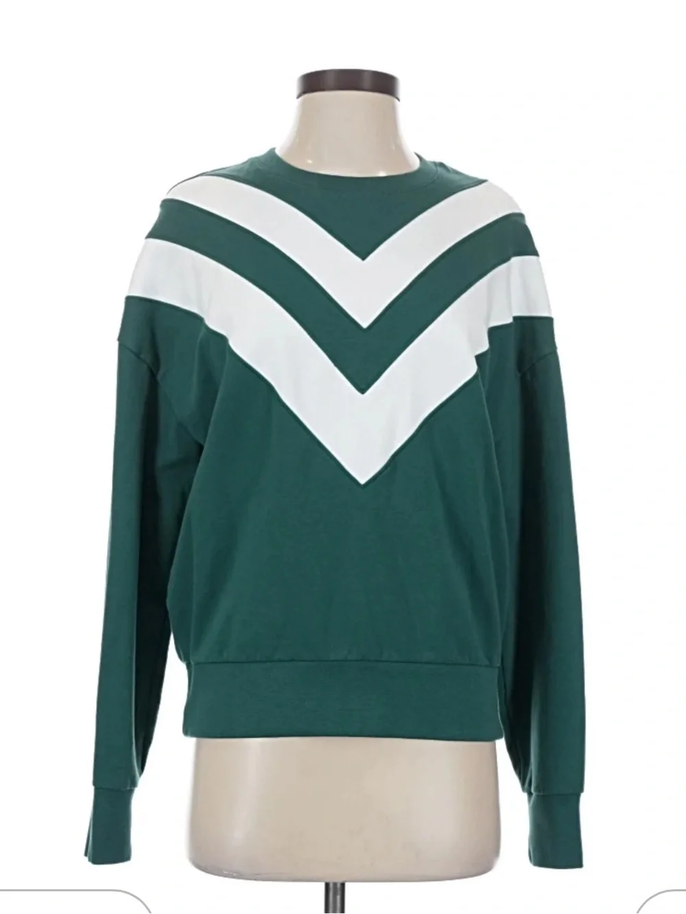 Evereve Juno Chevron Varsity Sweatshirt